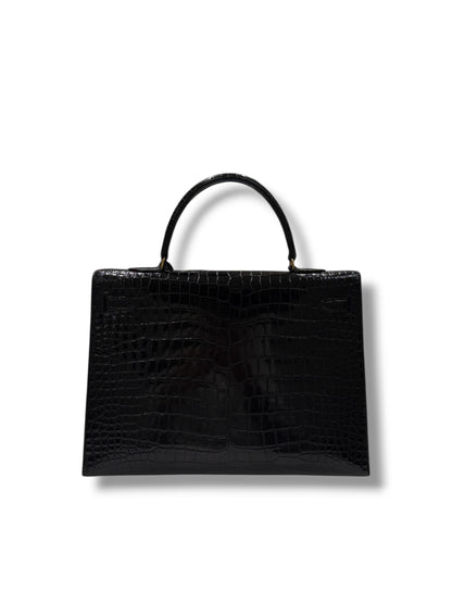 Hermès - Sac Kelly 35 alligator vintage 1977
