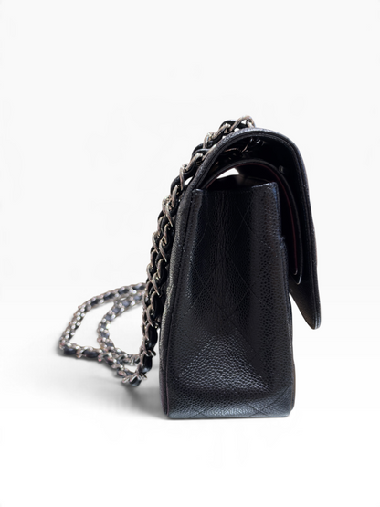 Chanel - Sac Maxi Jumbo cuir caviar noir