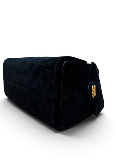 Chanel - Sac 25 MM Suède noir