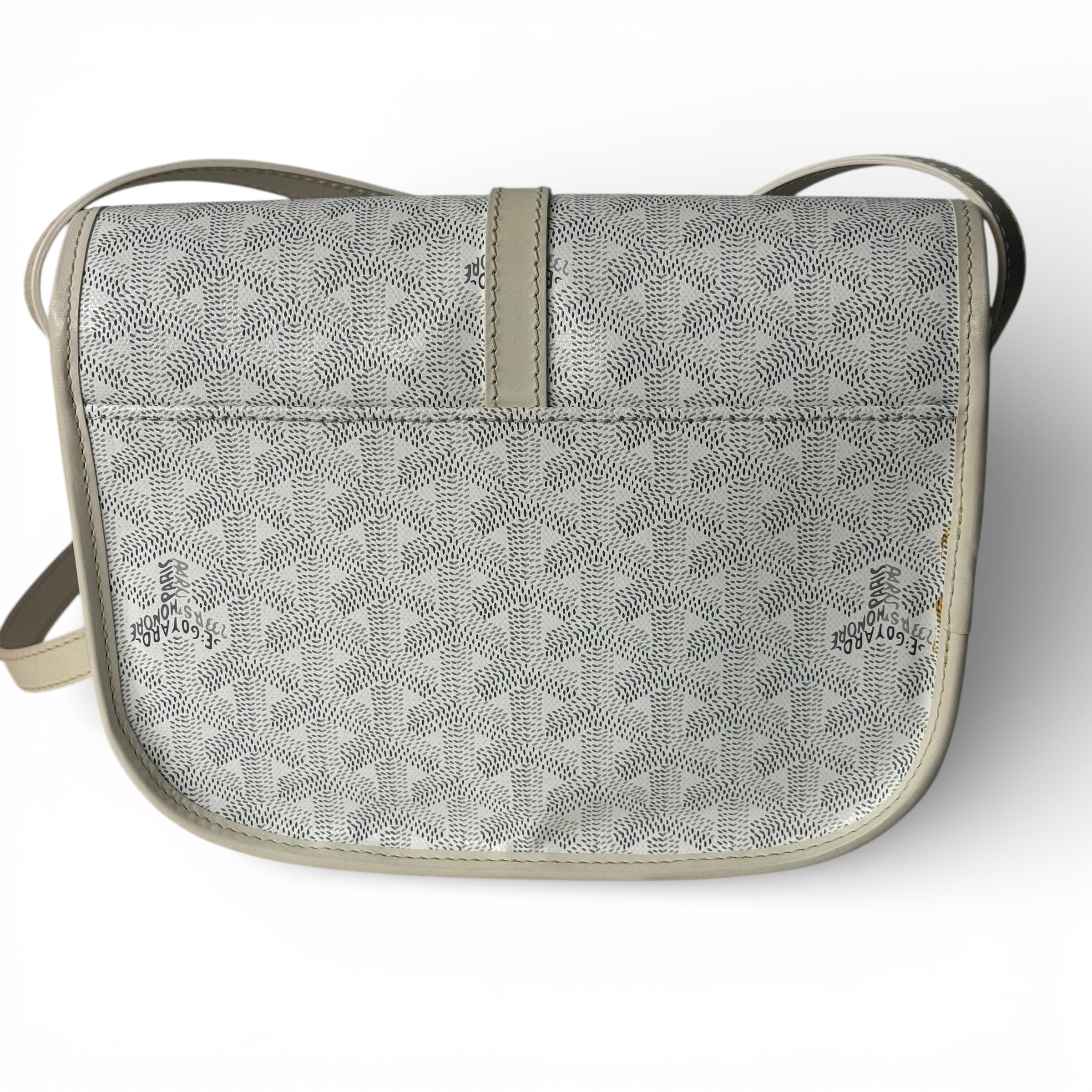 Goyard - Sac Belvédère blanc