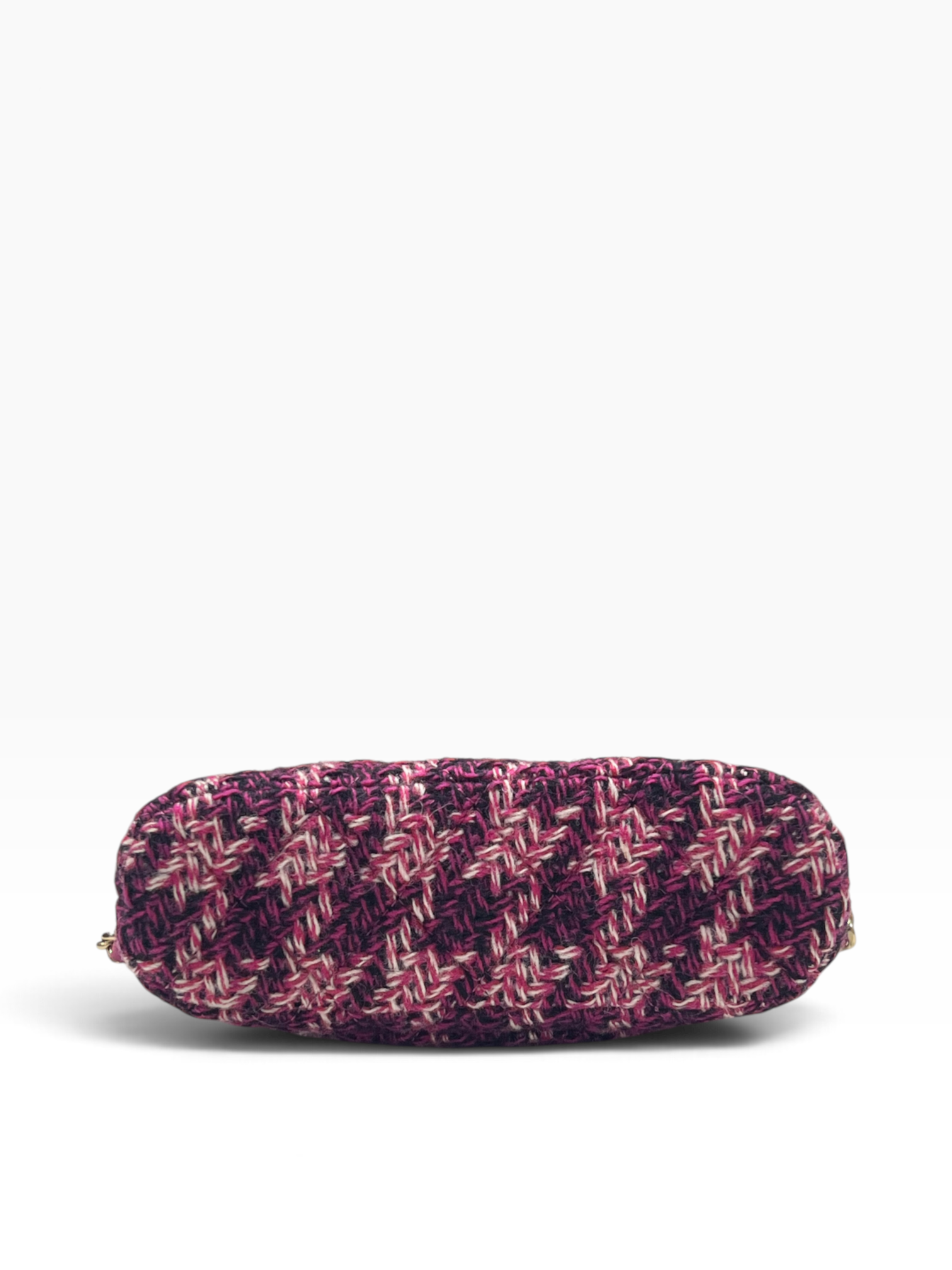 Chanel - pochette sur chaîne mini bolide tweed rose gift