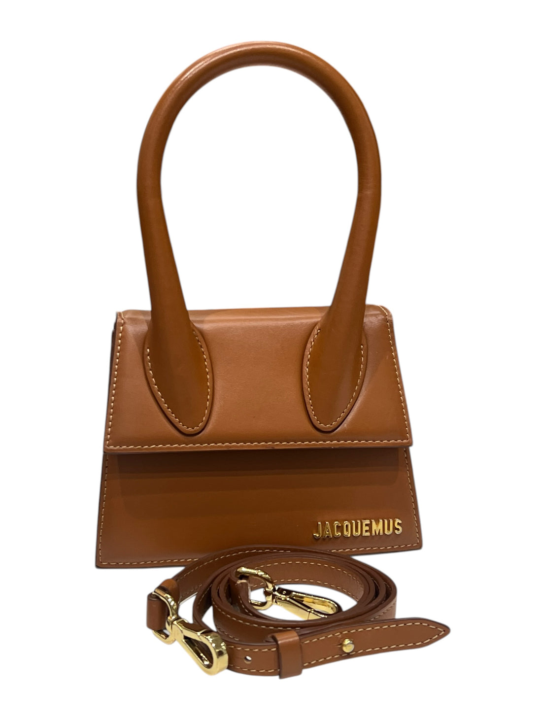 Jacquemus - sac chiquito moyen cuir Gold