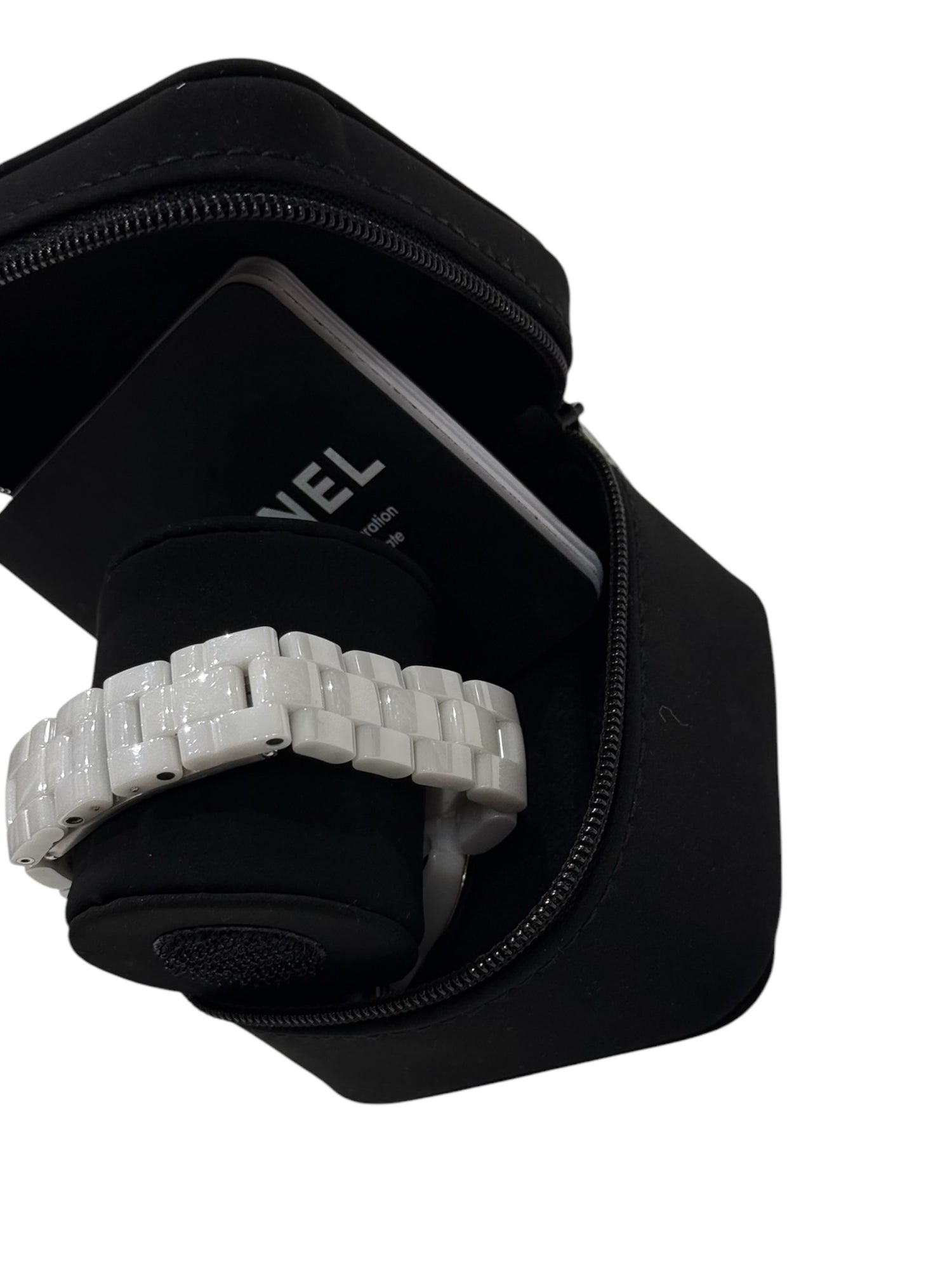 Chanel - J12 33mm index diamants et lunette or jaune