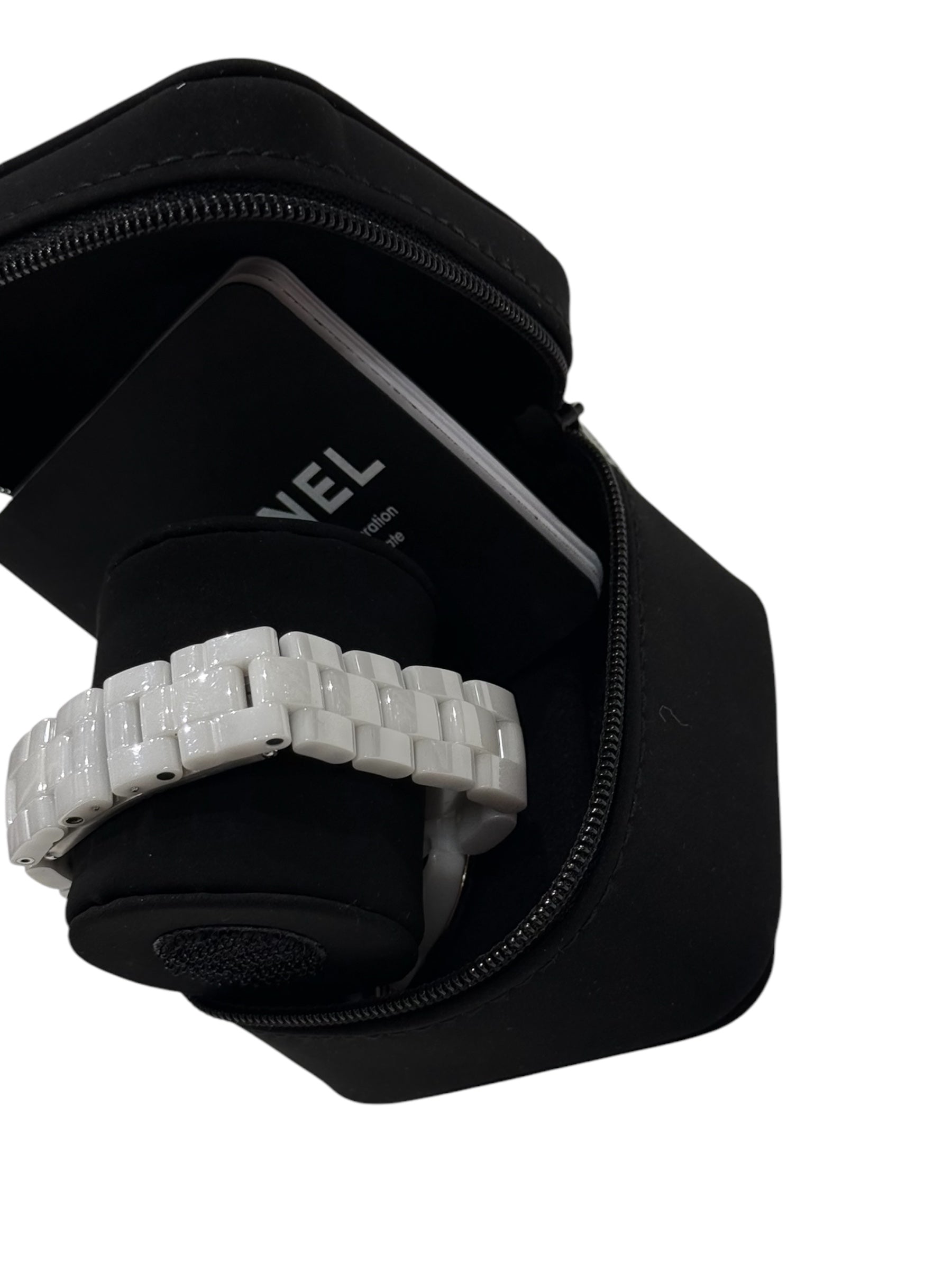 Chanel - J12 33mm index diamants et lunette or jaune