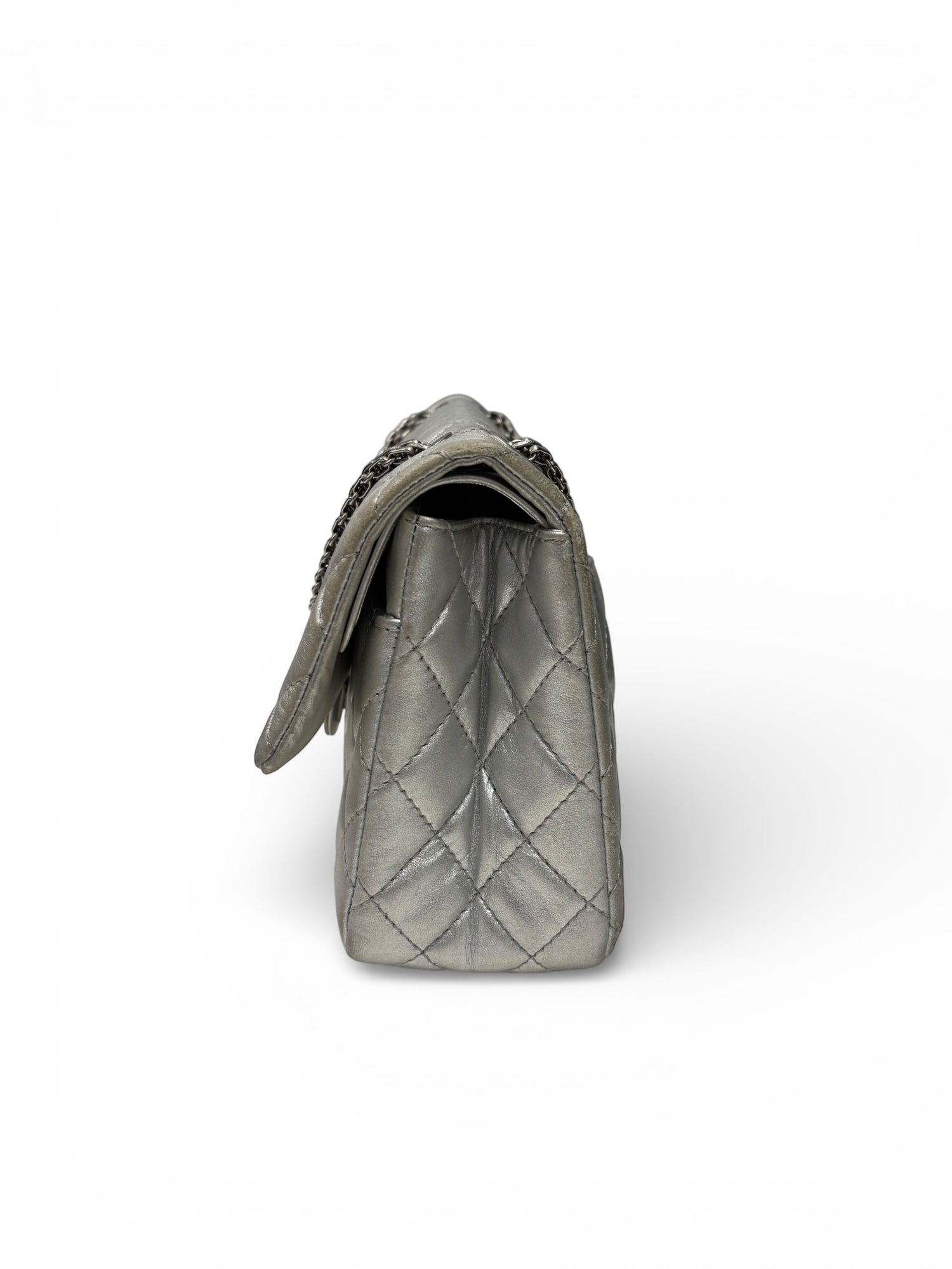 Chanel - Sac 2.55 Argenté | Les Folies d’Eugénie