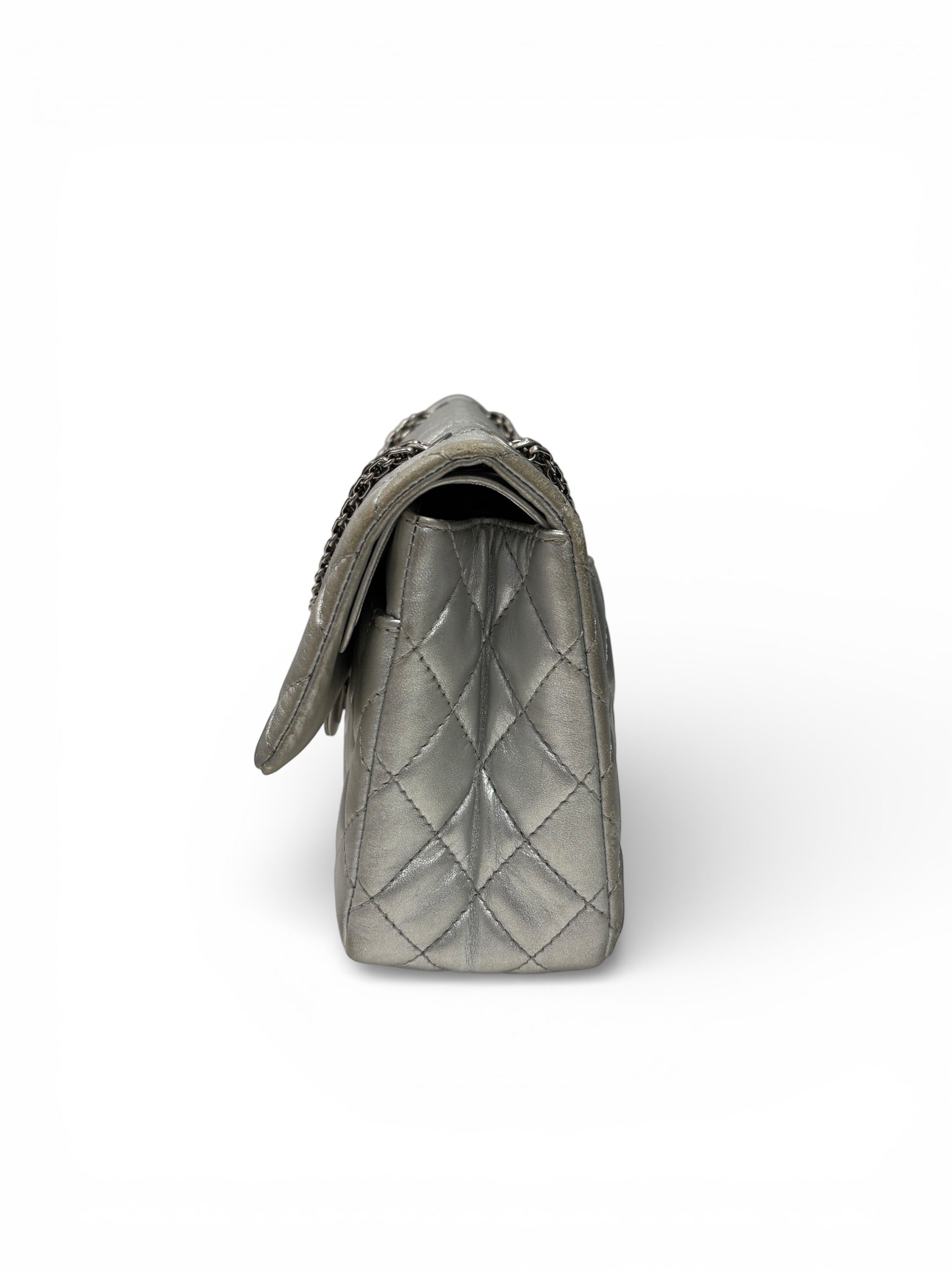 Chanel - Sac 2.55 Argenté | Les Folies d’Eugénie