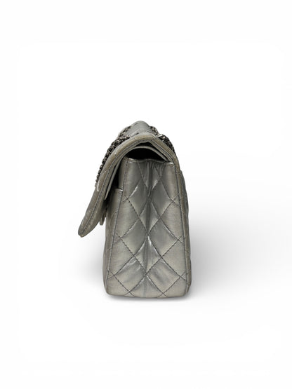 Chanel - Sac 2.55 Argenté | Les Folies d’Eugénie