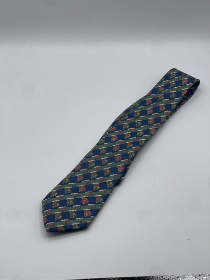 Hermès - Cravate motifs Cygnes