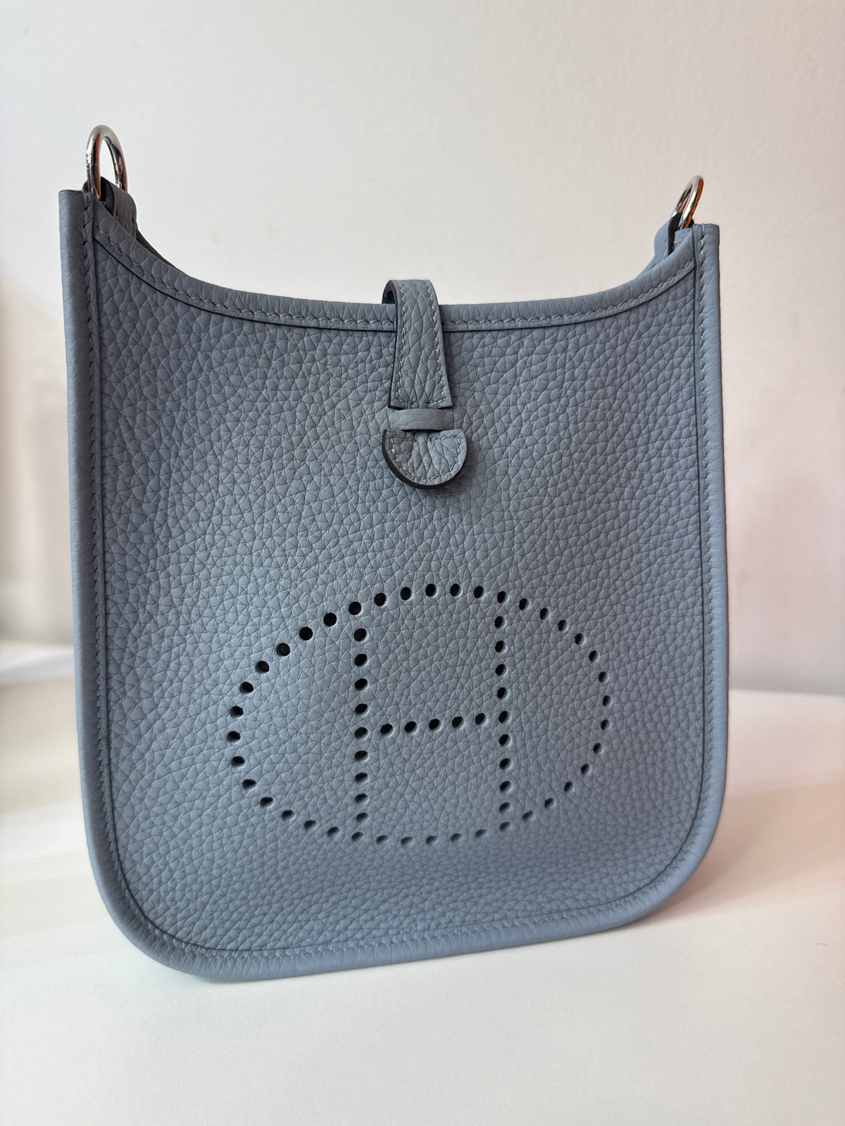 Hermès - Sac Mini Evelyne 16 Gris Perle