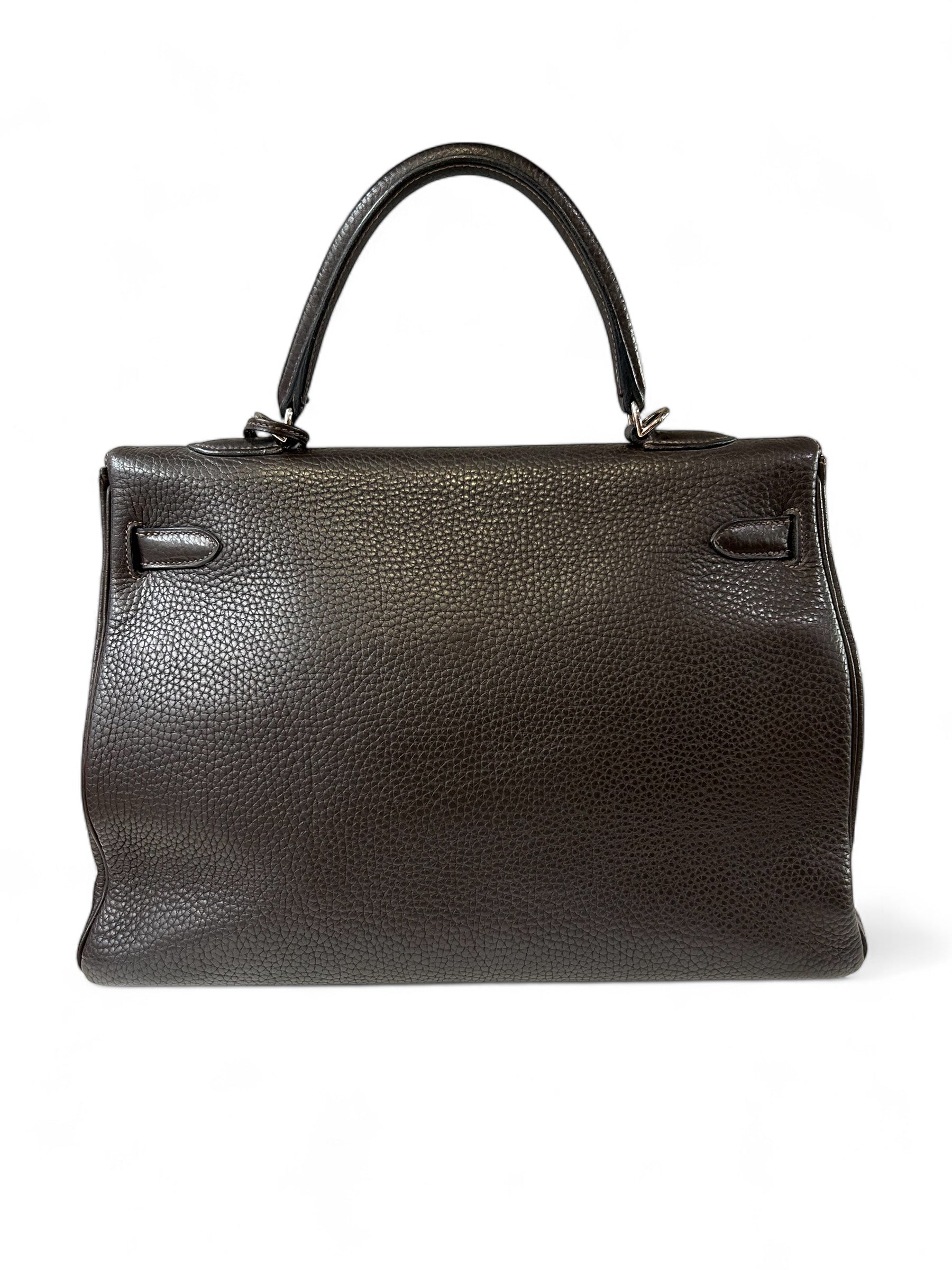Hermès - Borsa Kelly 35 Grigio Elefante