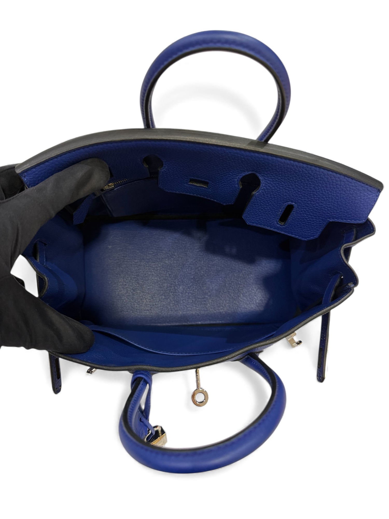 Hermès - Sac Birkin 25 bleu électrique