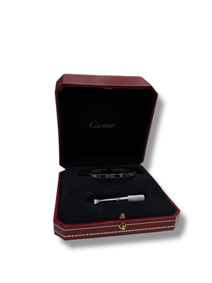 Cartier - Bracelet Love PM or blanc T17
