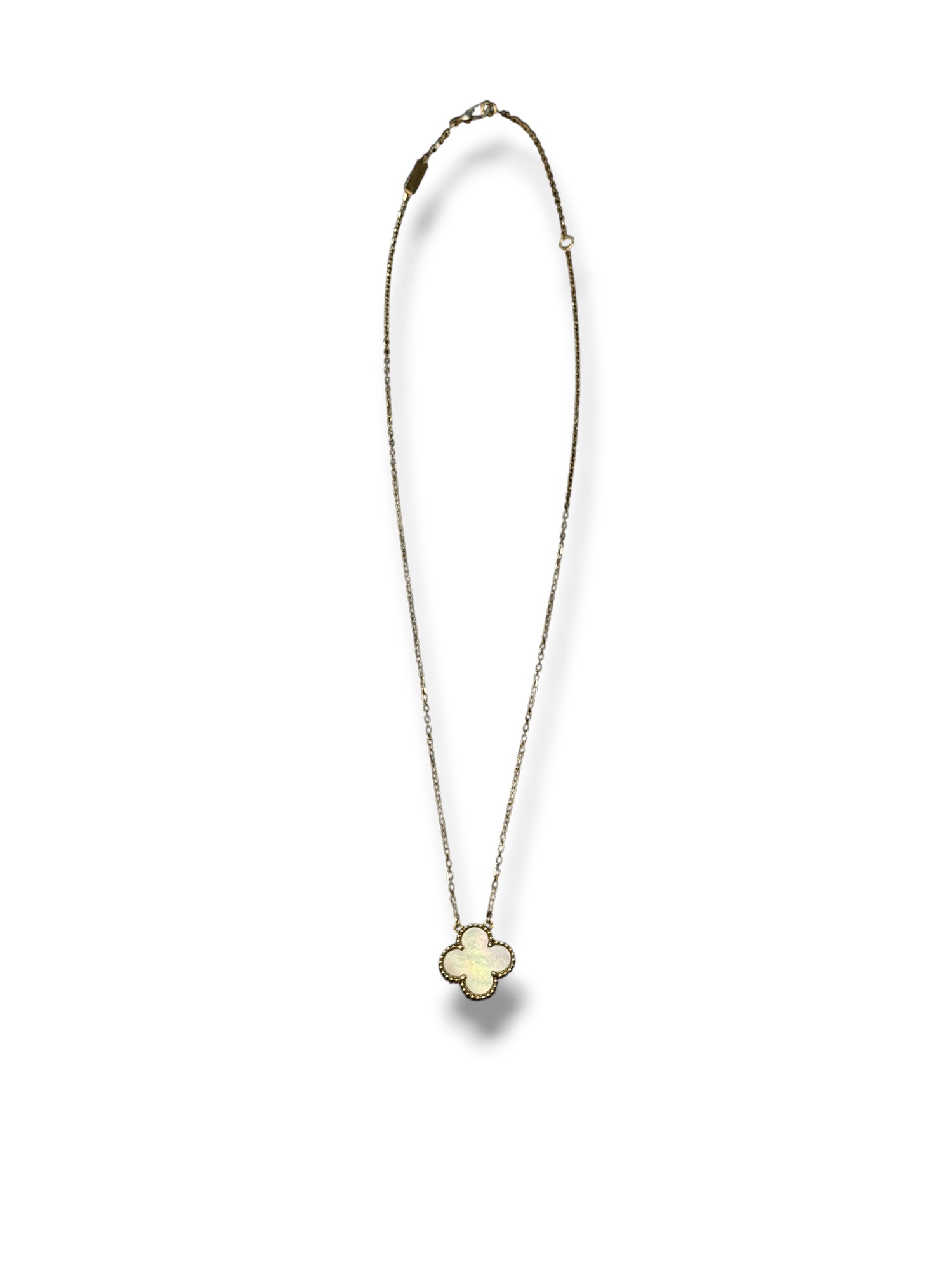 Van Cleef &amp; Arpels - Collier vintage Alhambra nacre &amp; Or jaune