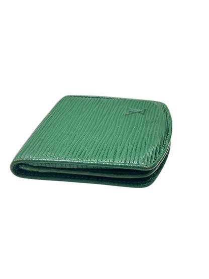 Louis Vuitton - porte monnaie cuir épi vert