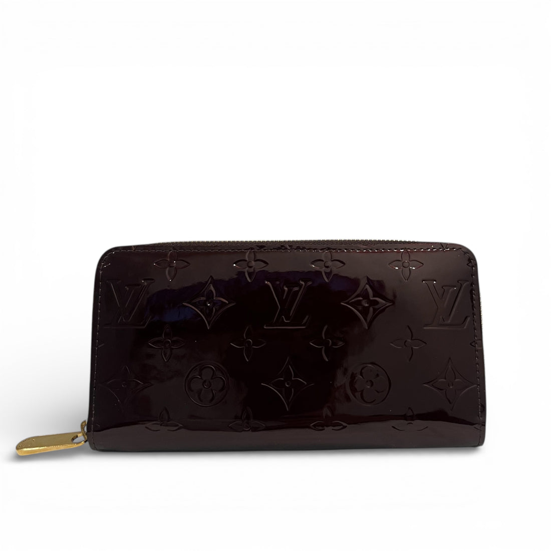 Louis Vuitton - Portefeuille en cuir vernis amarante