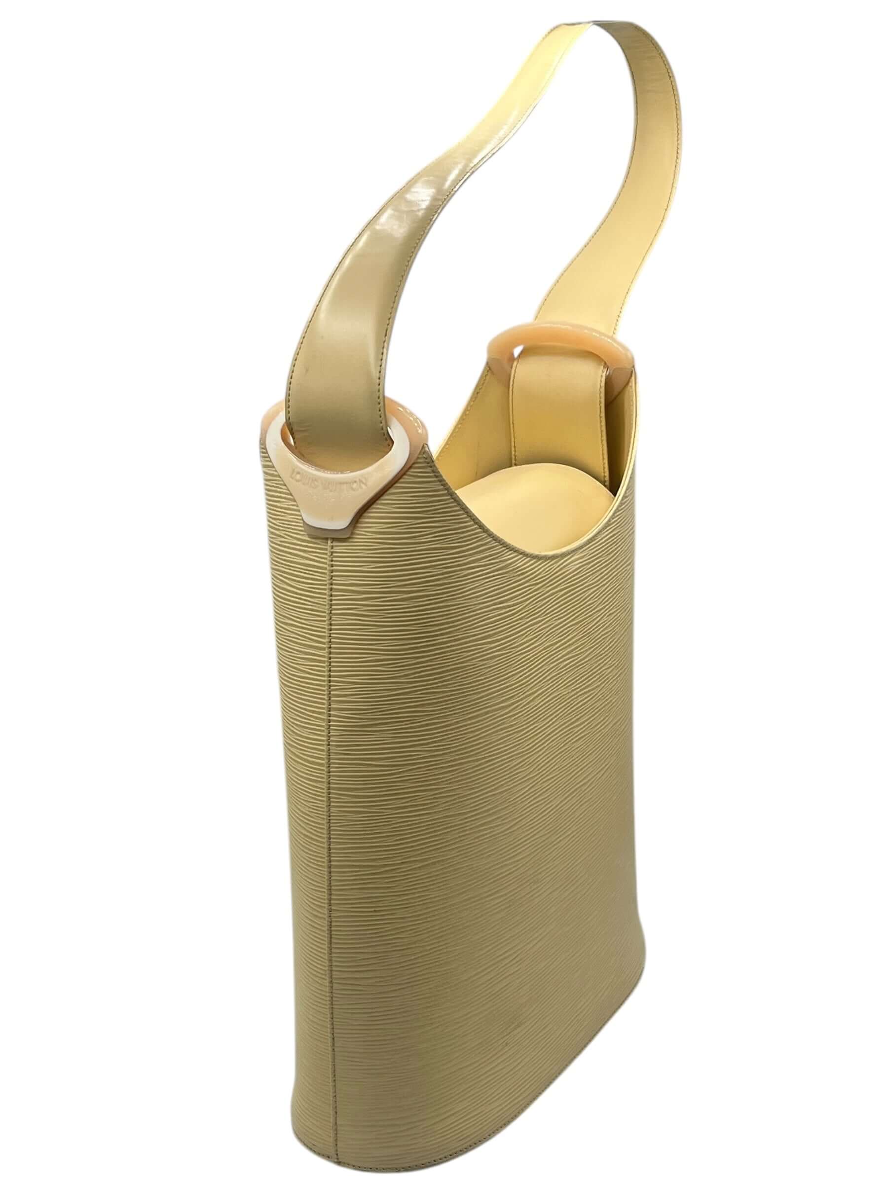 Louis Vuitton - sac verseau cuir épi jaune