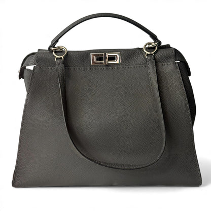 Fendi - Sac Peekaboo gris