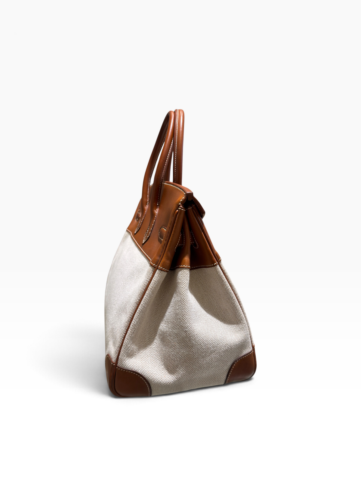 Hermès - Birkin 35 aus Segeltuch und Barénia-Leder