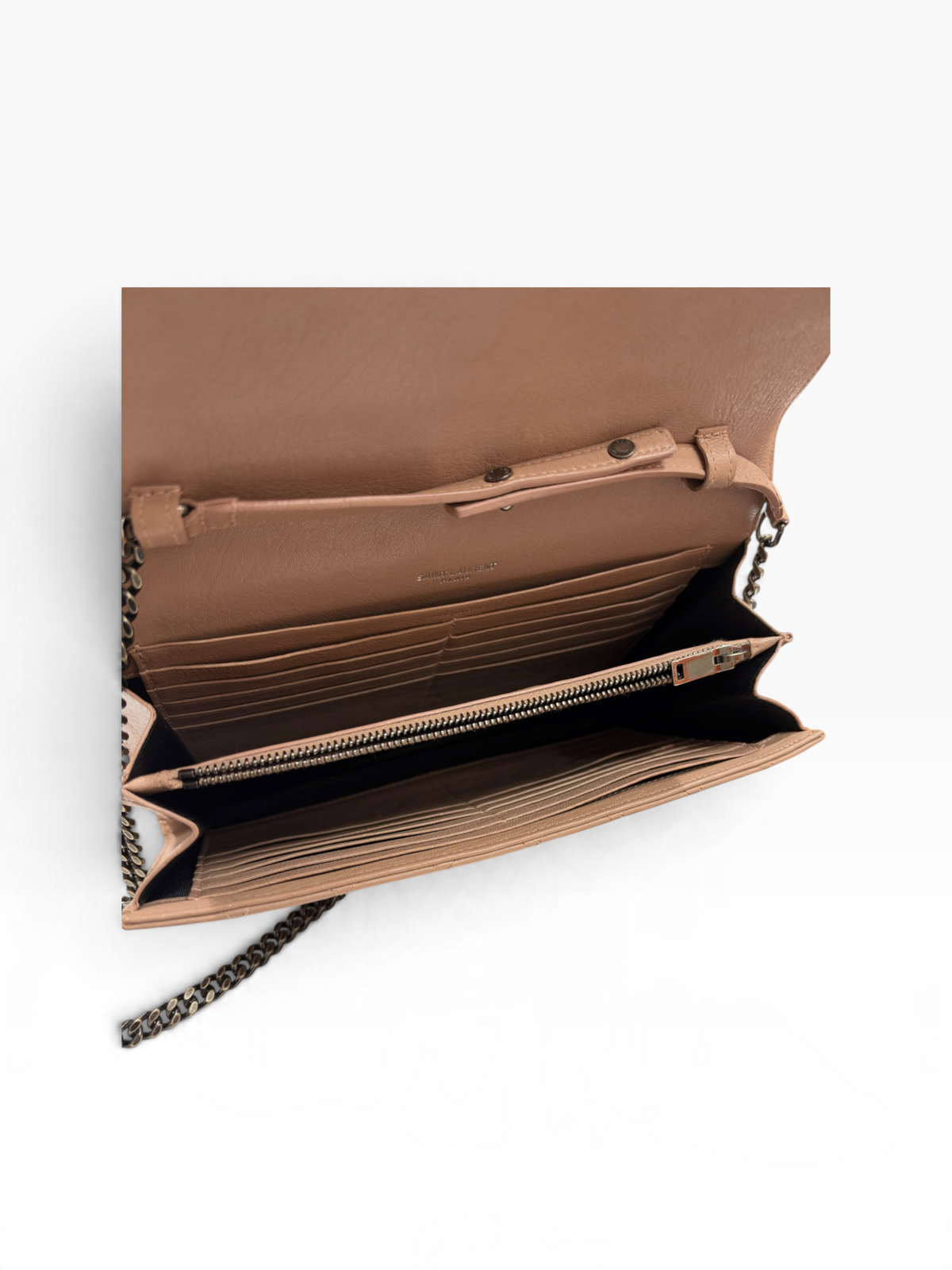 Prada - sac enveloppe Rose nude Safianno