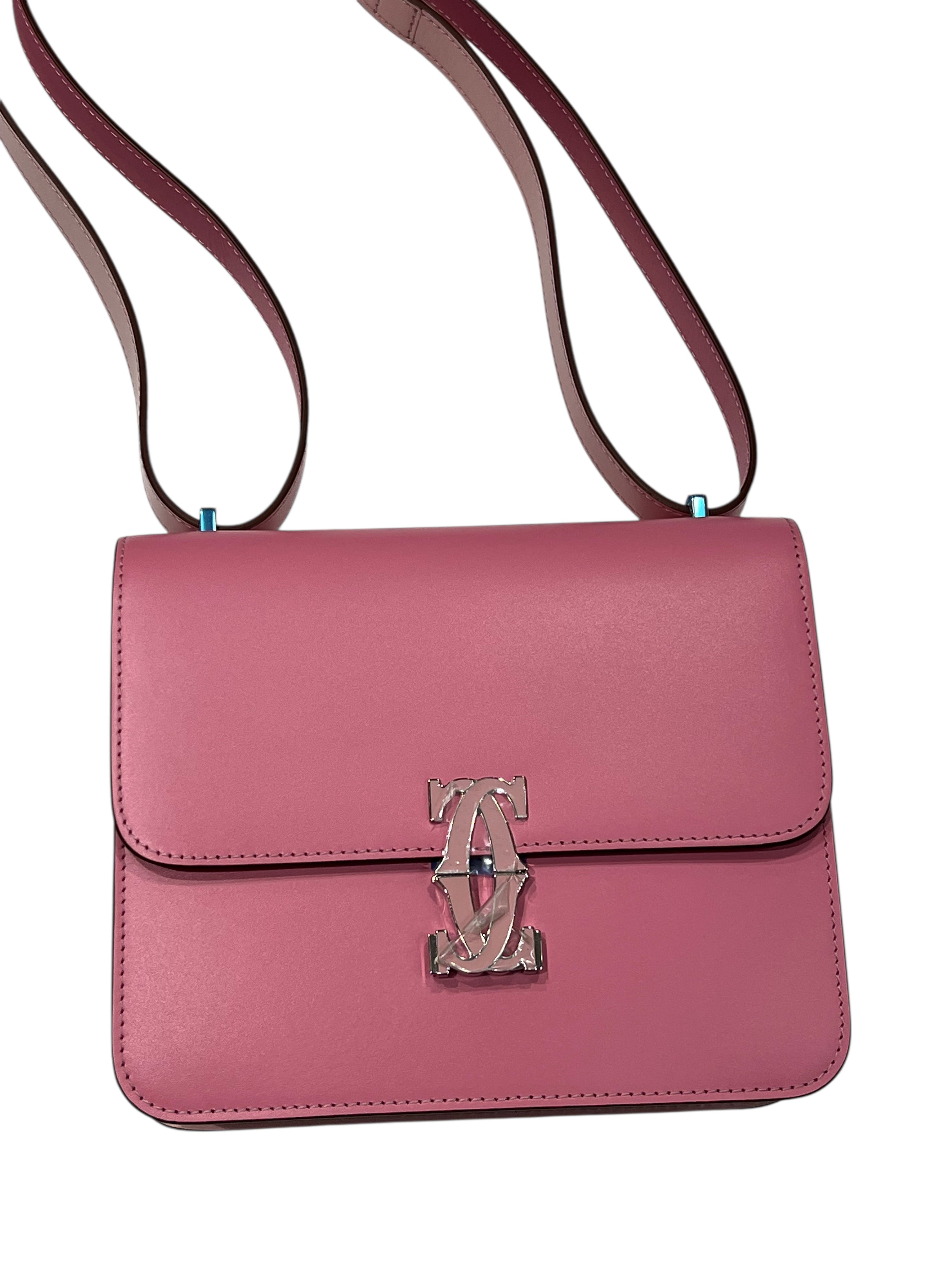 Cartier - Borsa Double C in pelle rosa