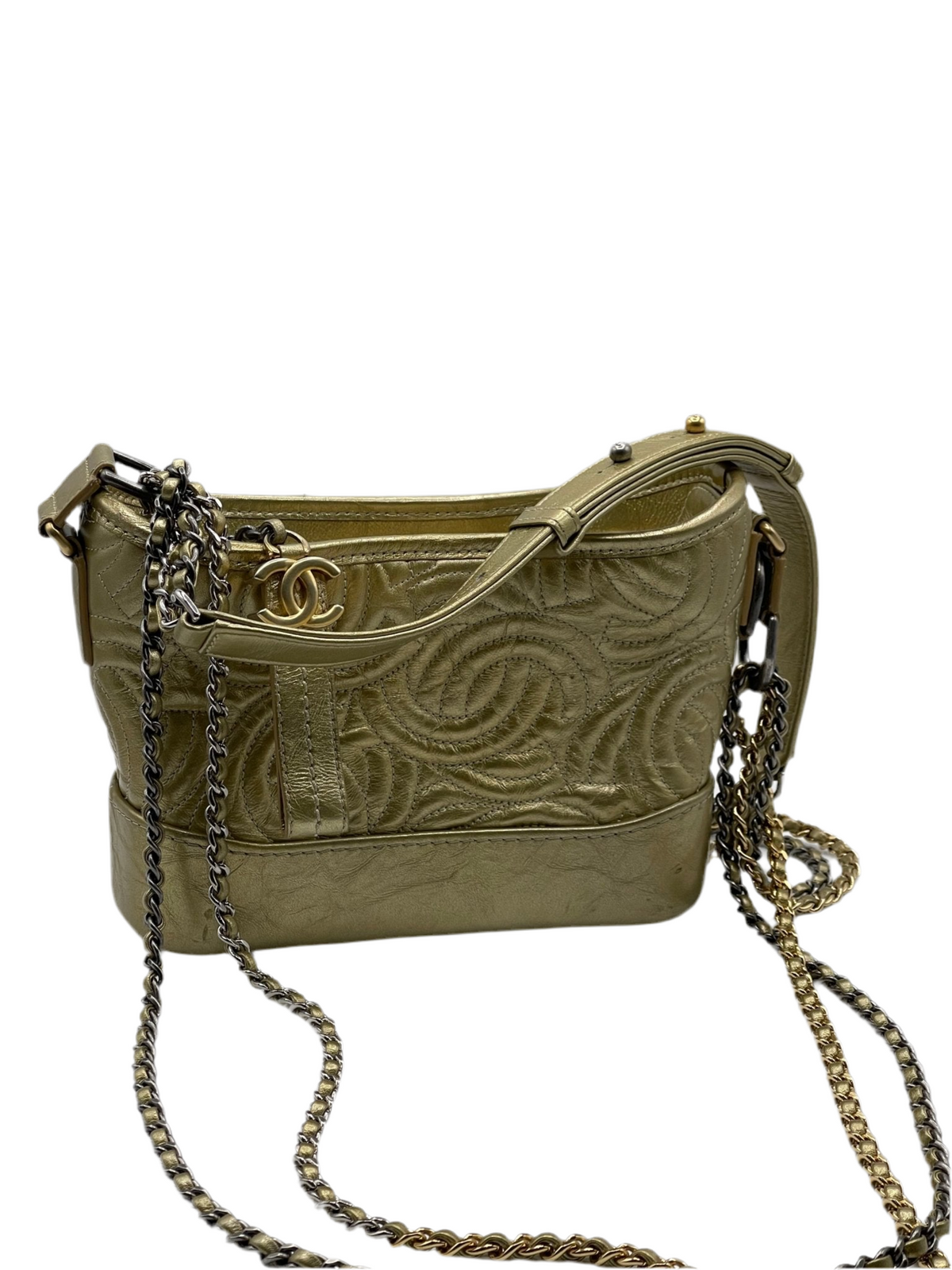 Chanel - Mini Gabrielle Tasche goldfarben