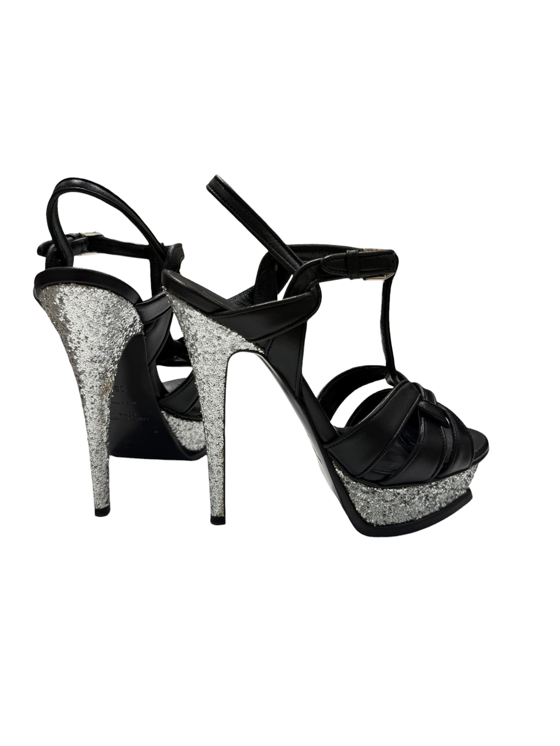 Saint Laurent – Tribute platform sandals T36
