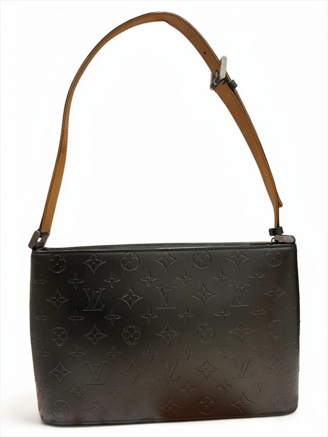 Louis Vuitton - Sac porté épaule Alston en cuir Monogramme Mat Noir