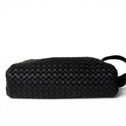 Bottega Veneta - Sac à main en cuir intrecciato noir