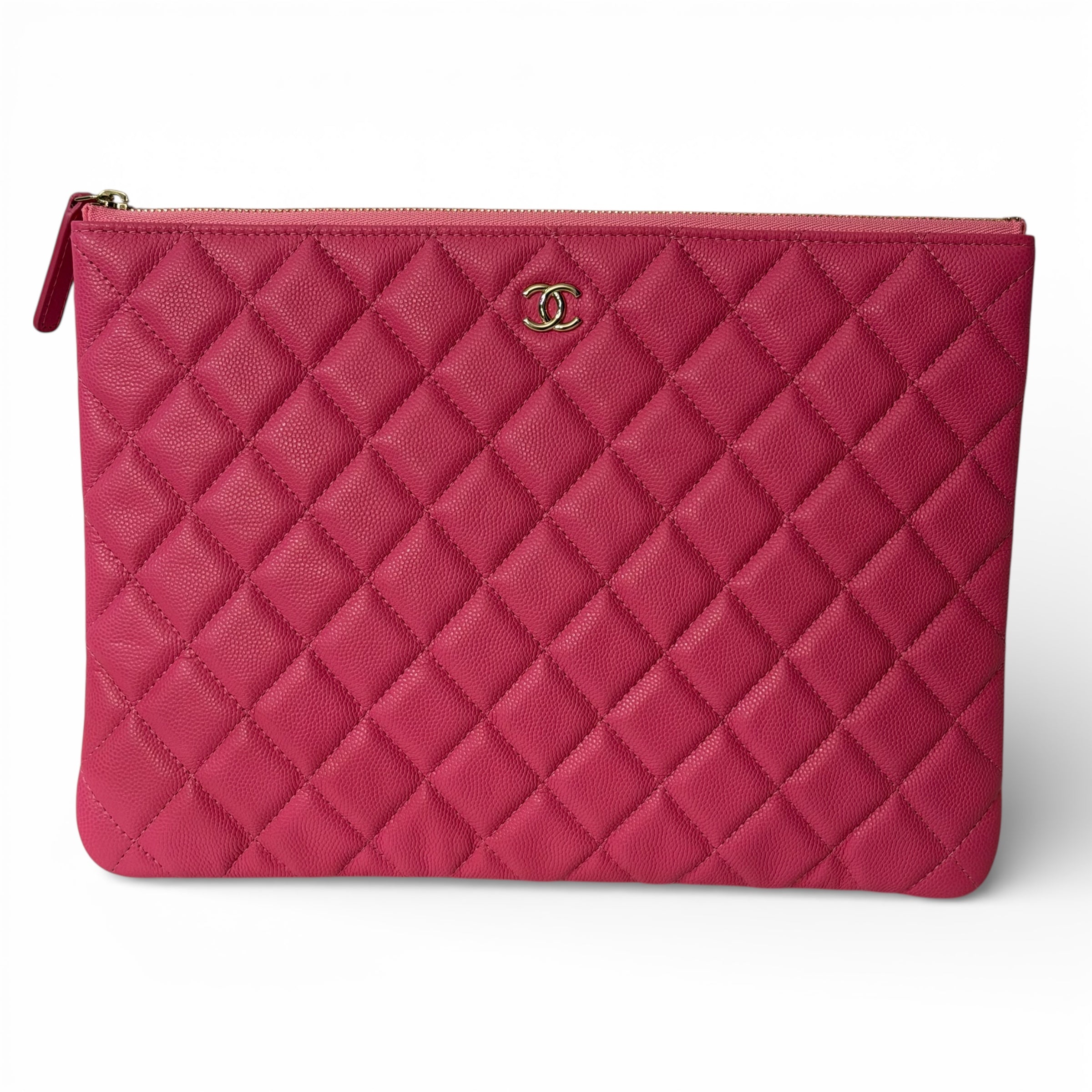 Chanel - Pochette Cuir Caviar Rose | Les Folies d’Eugénie