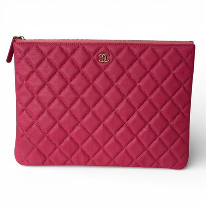 Chanel - Pochette Cuir Caviar Rose | Les Folies d’Eugénie