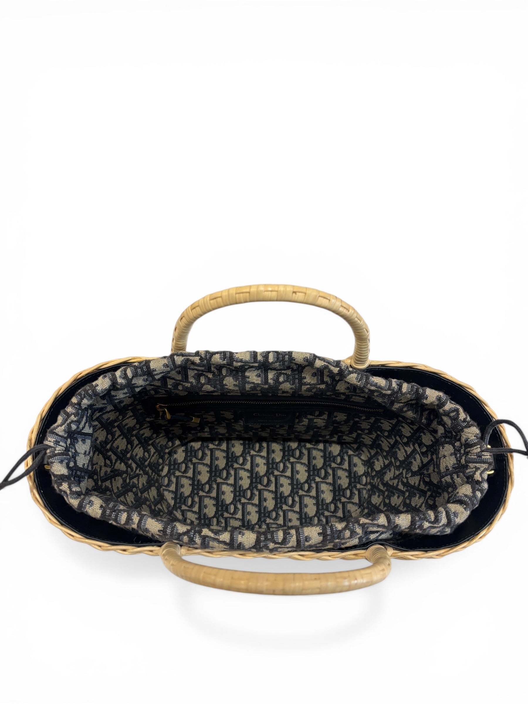 Christian Dior - Sac panier en osier Wicker