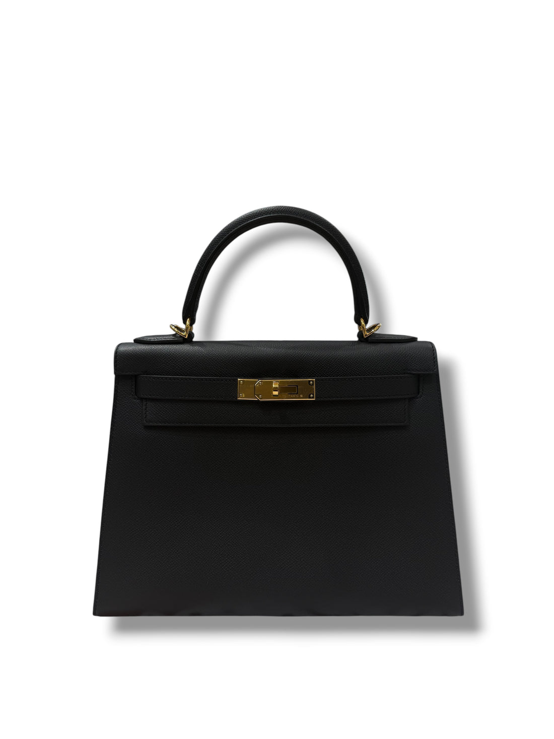 Hermès – Kelly 28 Epsom Sellier Schwarz GHW