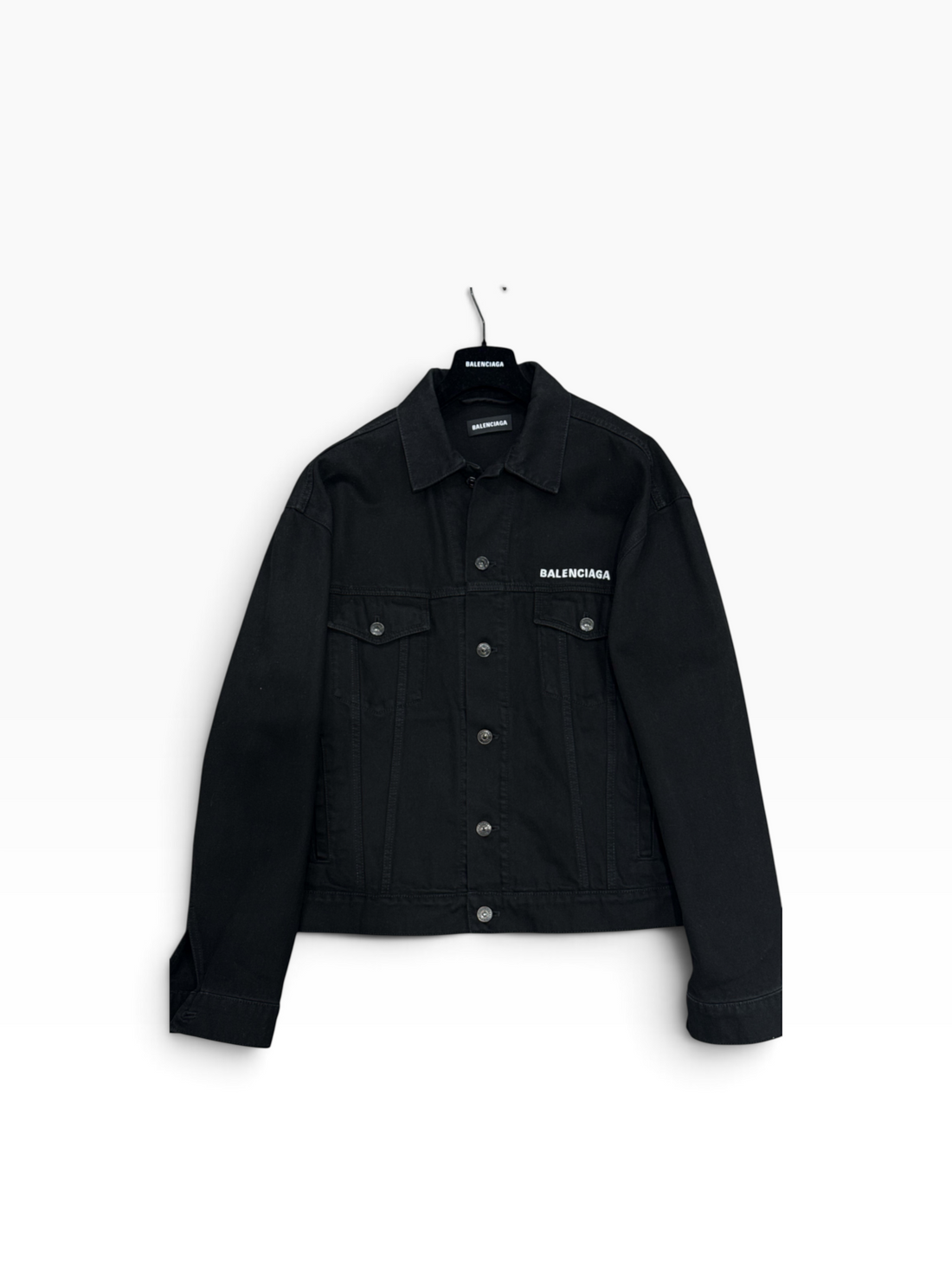 Balenciaga - Veste Denim Oversized Noir