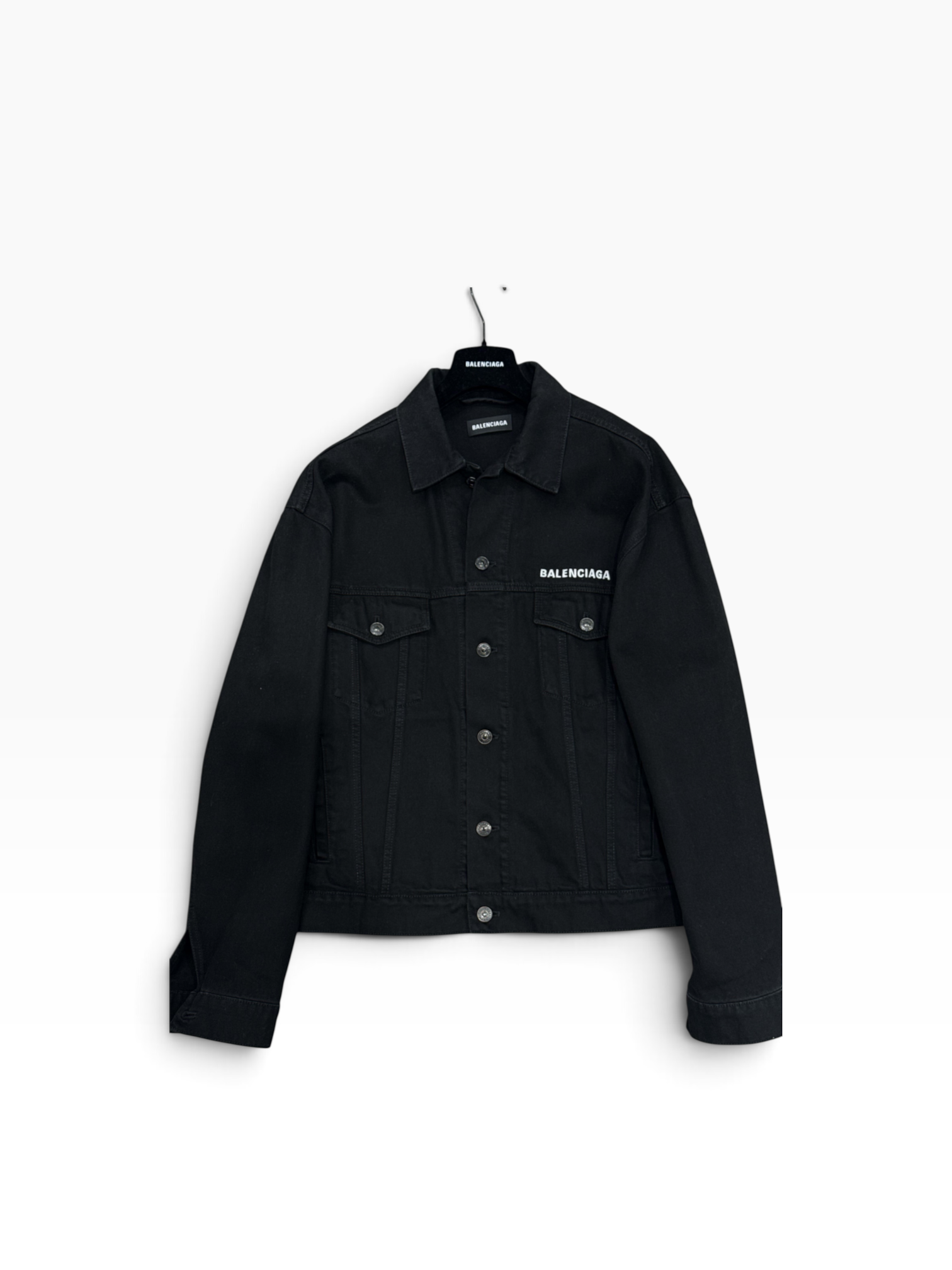 Balenciaga - Veste Denim Oversized Noir