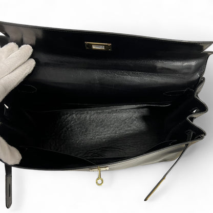 Hermès - Sac Kelly 35 vintage cuir Box