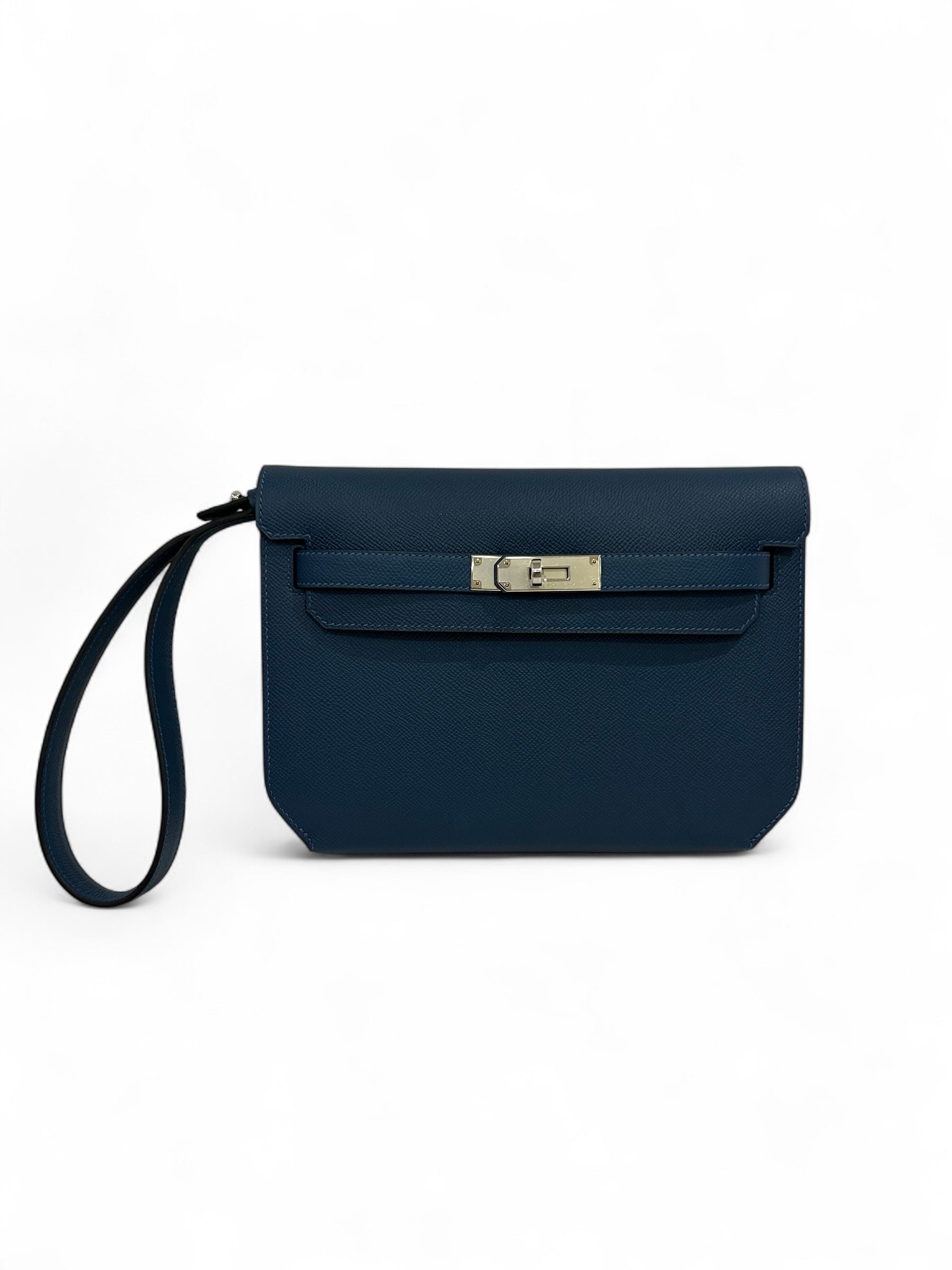 Hermès - Borsa Kelly Dépêches 25 Deep Blue