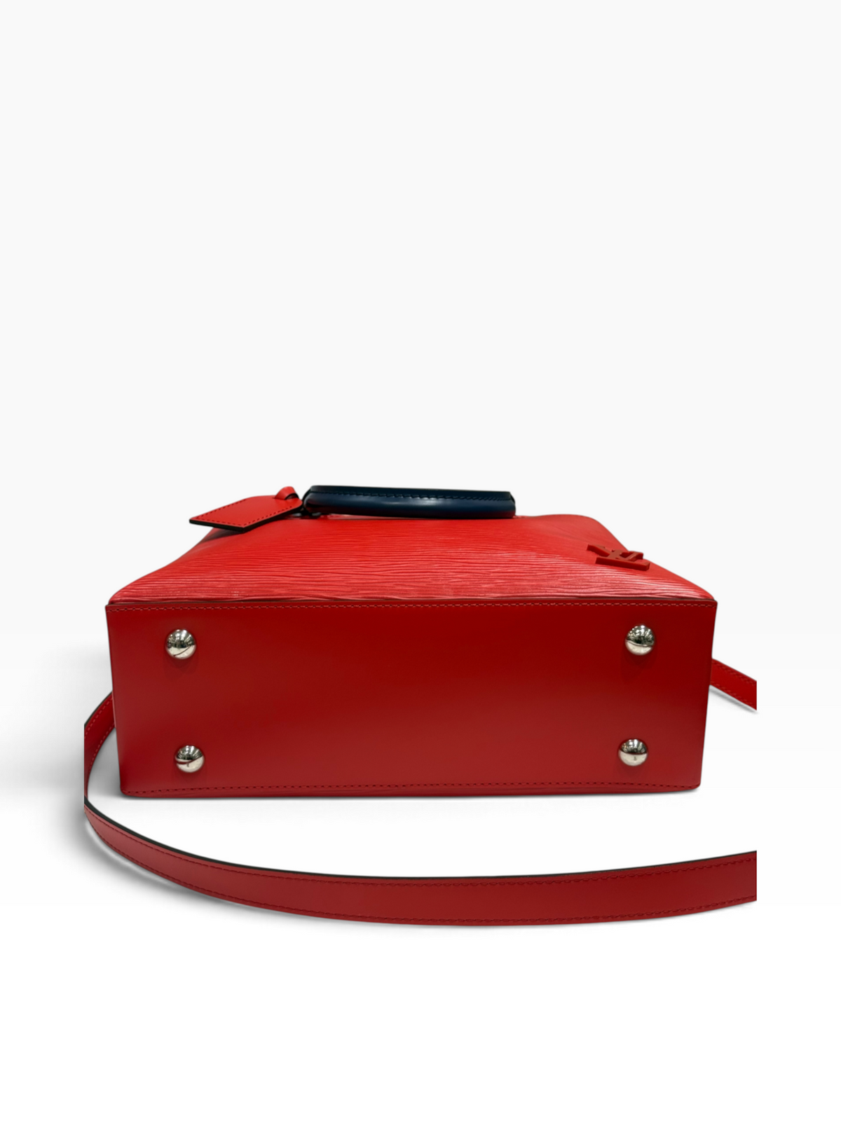 Louis Vuitton - Sac Kleber en cuir épi Rouge et Bleu