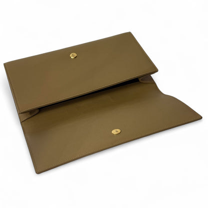 Saint Laurent - Pochette en cuir logo