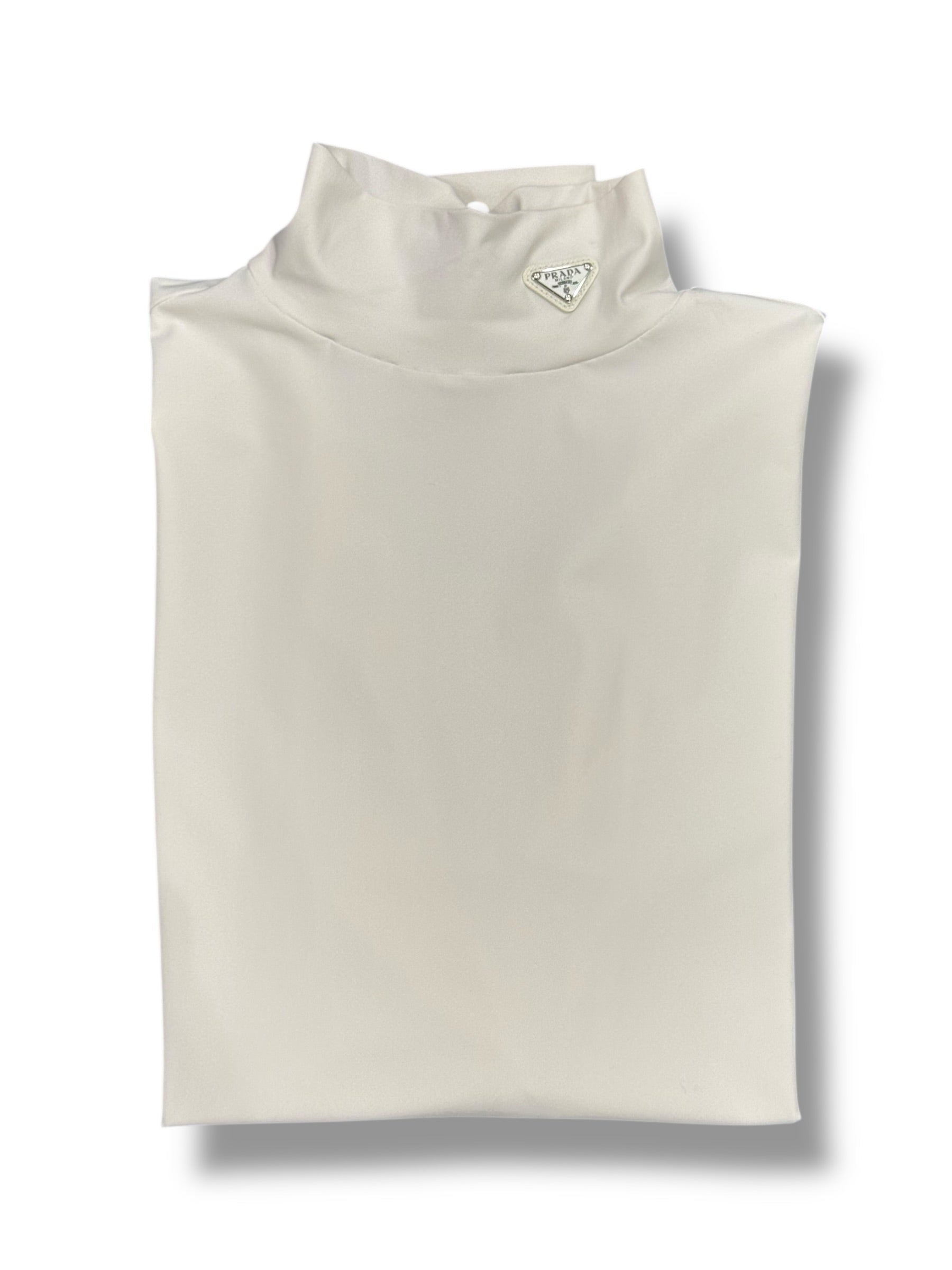 Prada Haut à Col Roulé En Jersey Stretch TM | Les Folies d’Eugénie