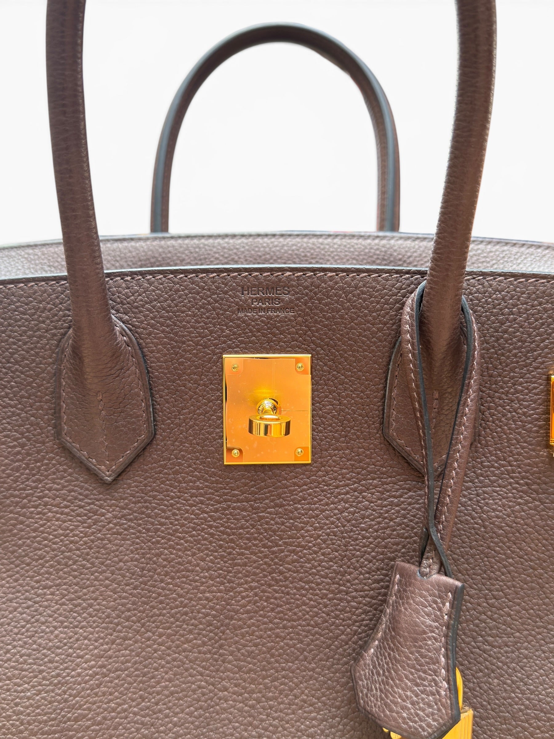 Hermès - Sac Birkin 30 Barenia Ébène