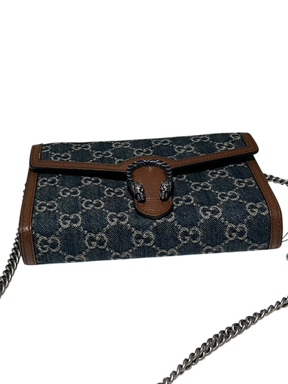 Gucci - wallet on chain dionysus denim