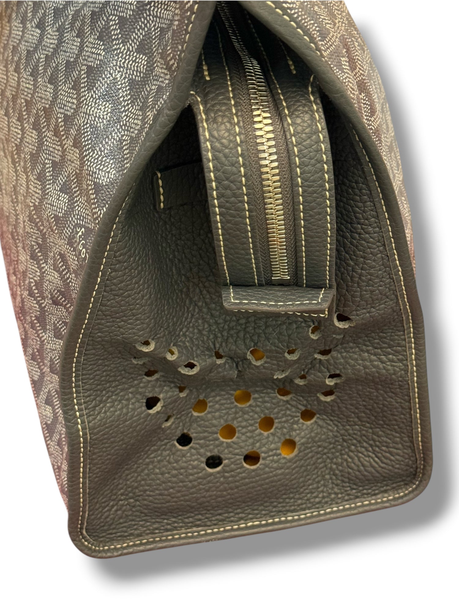 Goyard - Sac à chien toile gris