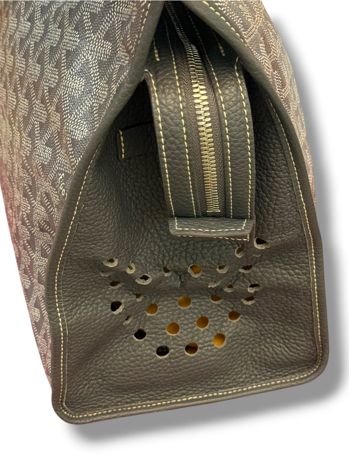 Goyard – Hundetasche aus grauem Canvas