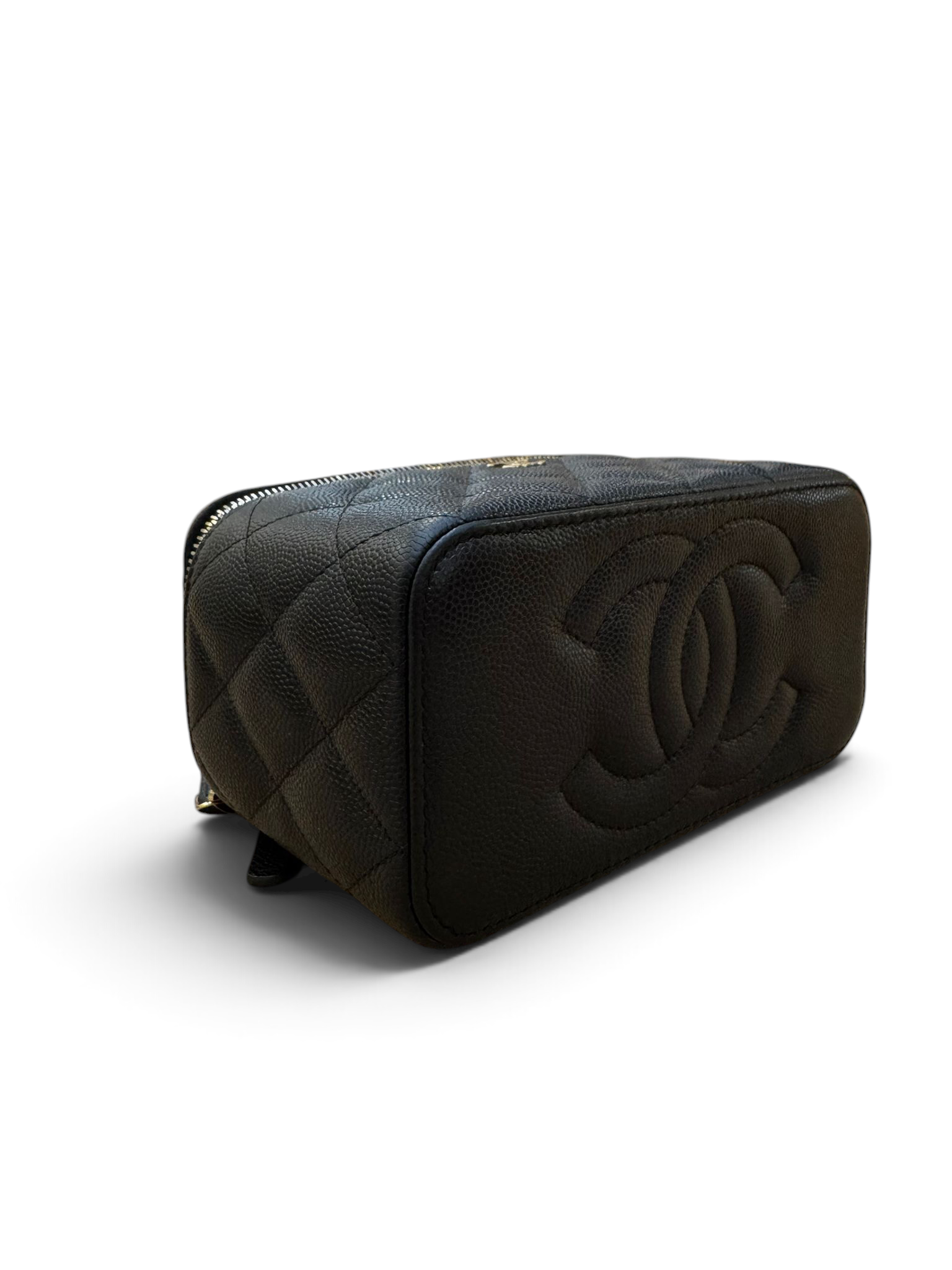 Chanel - Mini Vanity noir cuir caviar