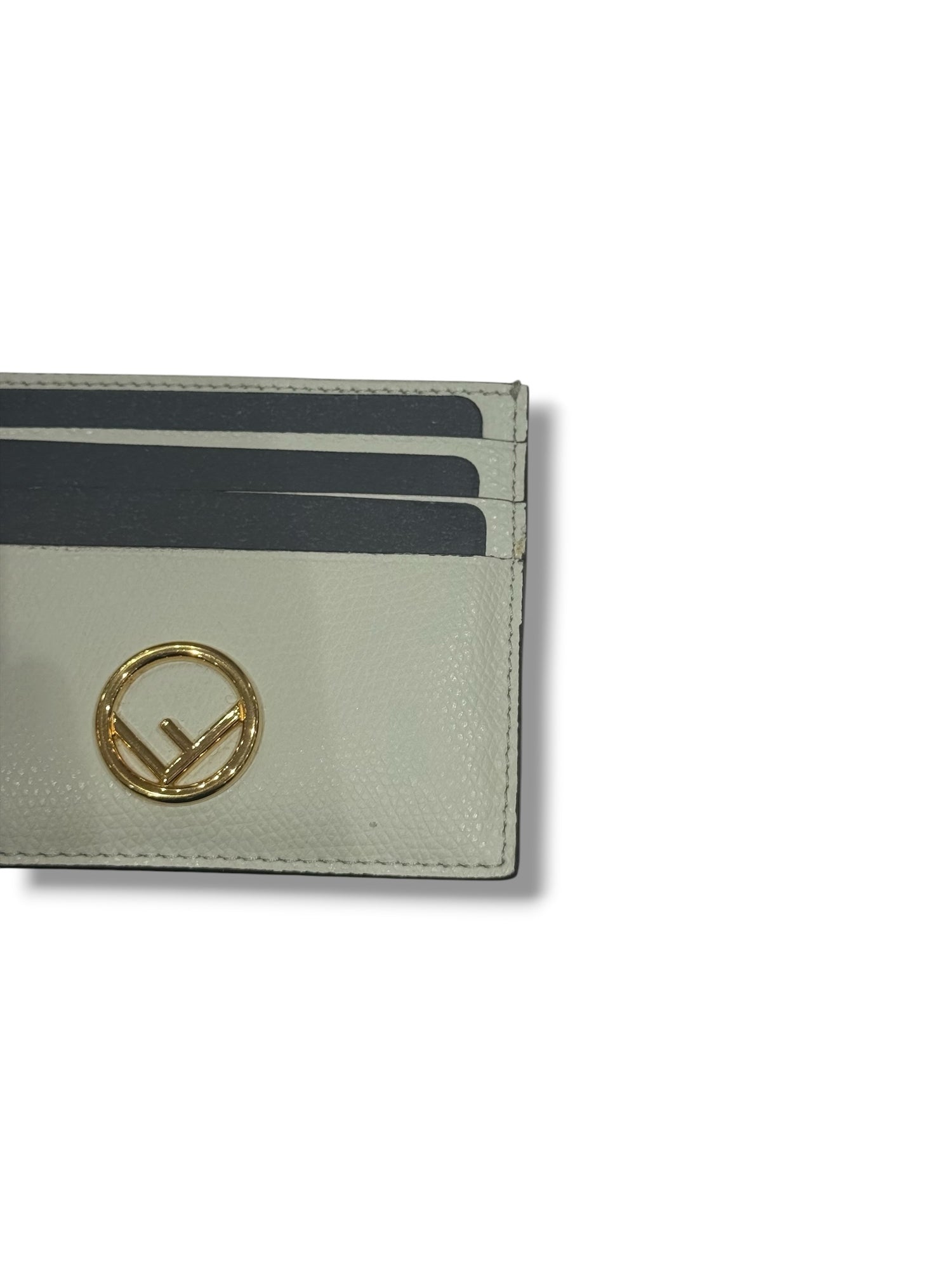 Fendi - porte-cartes FF craie