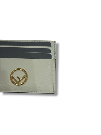 Fendi - porte-cartes FF craie