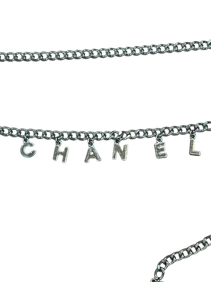 Chanel - ceinture chaîne argentée