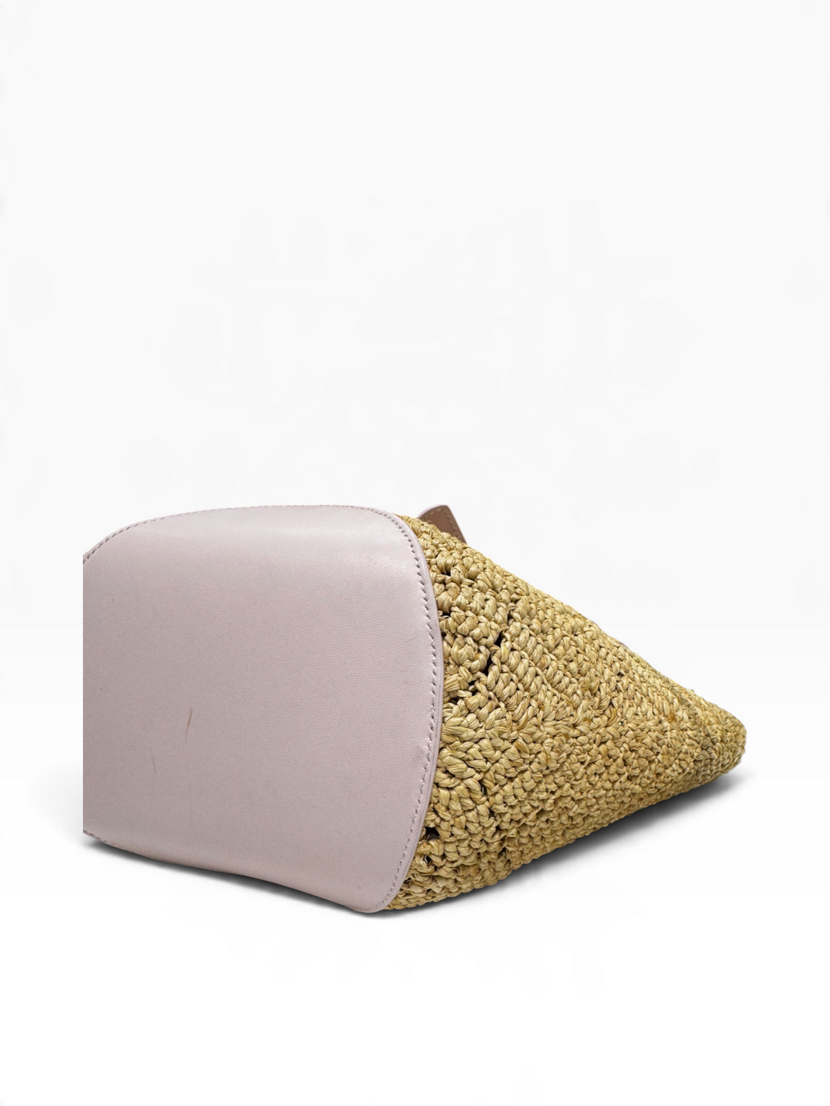 Dior - Sac Blooming Mini dioriviera en raphia ajouré et cuir de veau rose