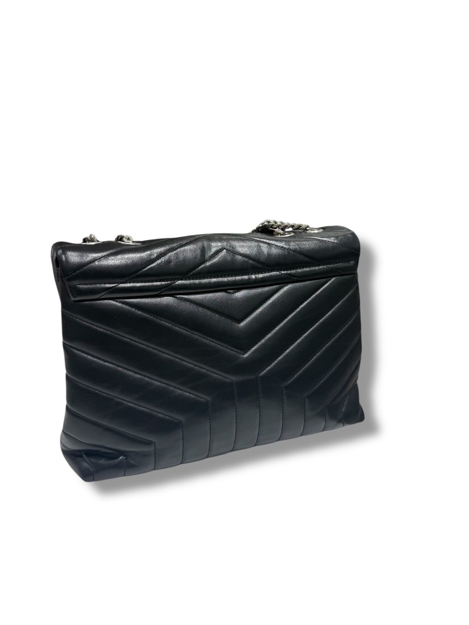 YSL - Sac Loulou cuir noir GM