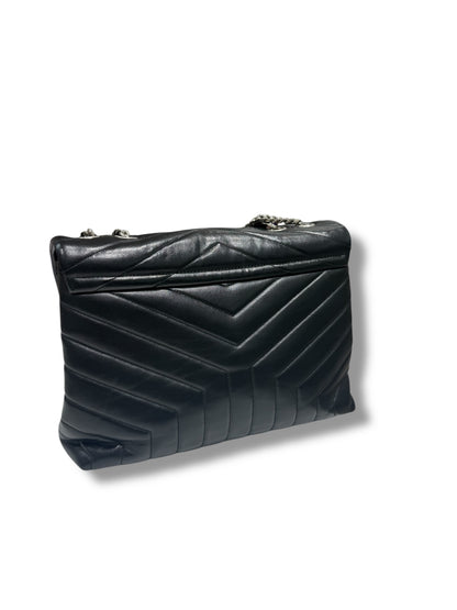 YSL - Sac Loulou cuir noir GM